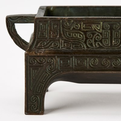 Lot 106 - Three Chinese Cast Bronze Censers