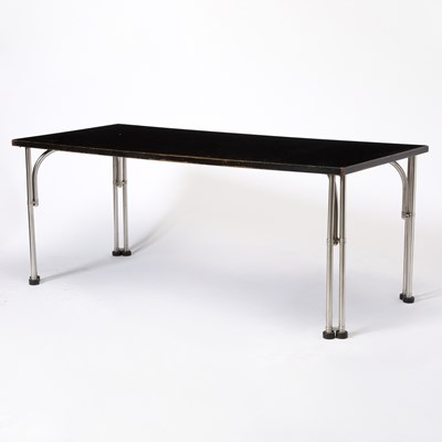 Lot 280 - Warren McArthur Aluminum and Laminate Dining Table
