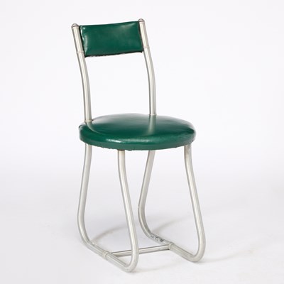 Lot 284 - Warren McArthur Aluminum and Upholstered Side Chair