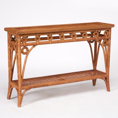 Lot 143 - Creel and Gow Rattan Console Table