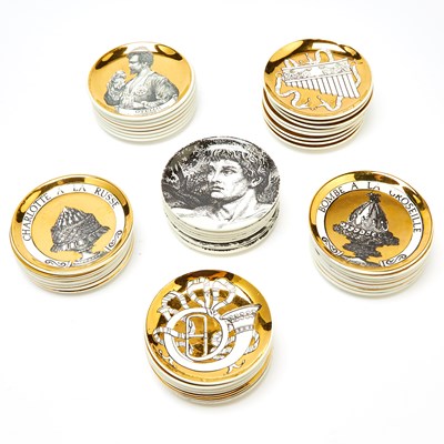 Lot 386 - Group of Piero Fornasetti Porcelain Coasters