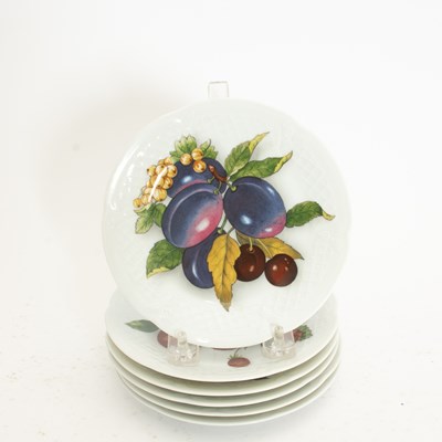 Lot 13 - Set of Six Limoges Fruit Pattern Plates