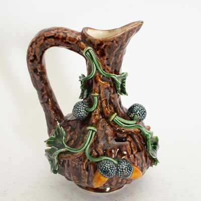 Lot 66 - Portuguese Majolica Glazed Ceramic Pitcher