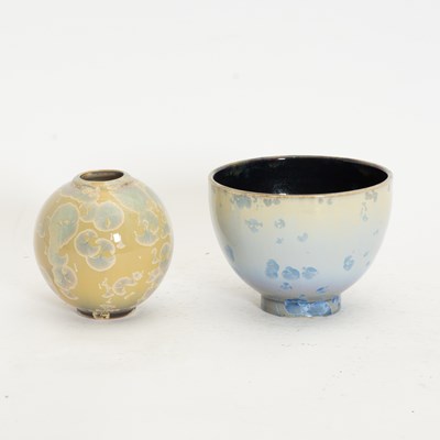 Lot 75 - Two Crystalline Glaze Pottery Articles