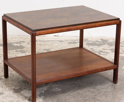 Lot 33 - Mahogany Marble Top Coffee Table