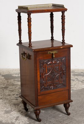 Lot 41 - Victorian Mahogany Coal Cabinet