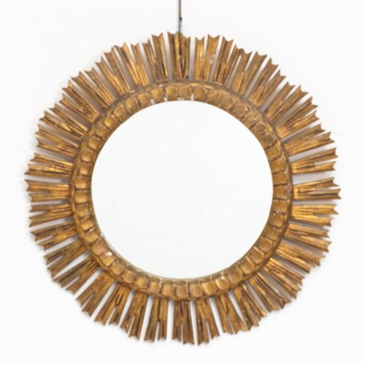 Lot 28 - Giltwood Sunburst Mirror