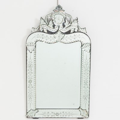 Lot 35 - Venetian Etched Glass Mirror