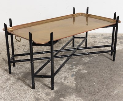 Lot 49 - Copper Tray Top Low Table
