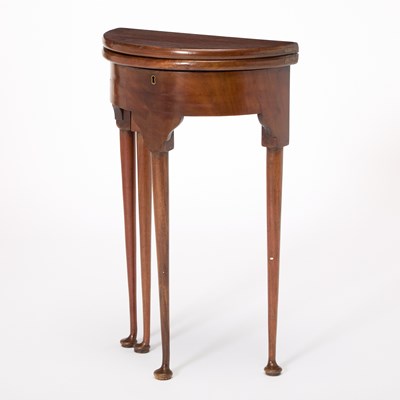 Lot 484 - George II Style Mahogany Demilune Table