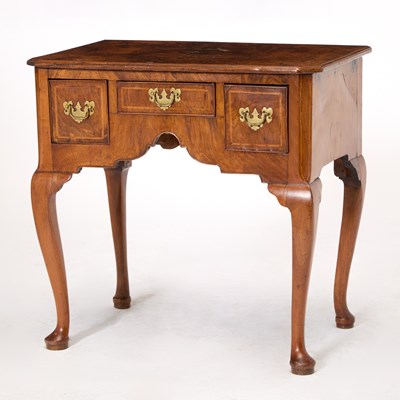 Lot 429 - George II Provincial Figured Walnut Dressing Table