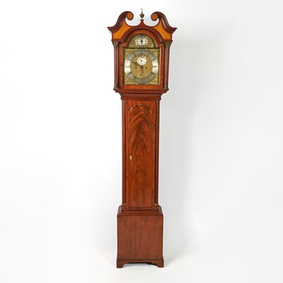 Lot 467 - George III Scottish Mahogany and Fruitwood Inlaid Longcase Clock
