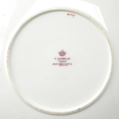 Lot 191 - Assembled French Porcelain Sevres Style 'Feuille de Choux' Pattern Partial Dinner Service