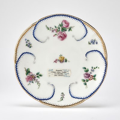 Lot 191 - Assembled French Porcelain Sevres Style 'Feuille de Choux' Pattern Partial Dinner Service