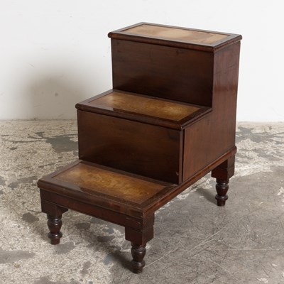 Lot 94 - Victorian Style Mahogany Bedside Steps