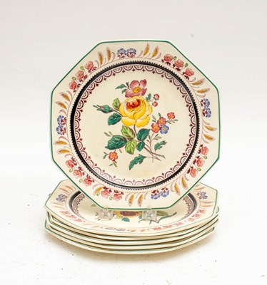 Lot 103 - Set of Six Wedgwood Octagonal Plates