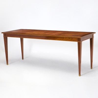 Lot 218 - Louis XVI Style Leather Inset Fruitwood Library Table