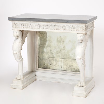 Lot 300 - Regency Style White Painted Console Table