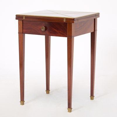 Lot 279 - Continental Brass Mounted Mahogany Handkerchief Table