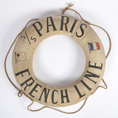 Lot 233 - French Line S.S. Paris Life Ring