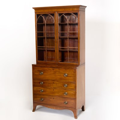 Lot 473 - George III Mahogany Secretary