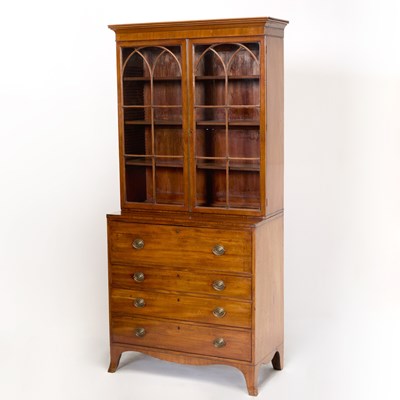 Lot 195 - George III Mahogany Secretary