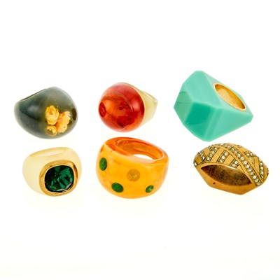 Lot 1048 - Group of Costume Rings