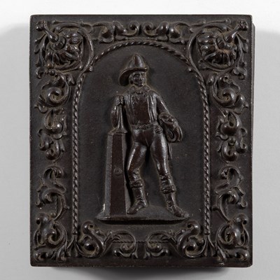 Lot 1 - An unusual Ambrotype of a fireman in a spectacular case