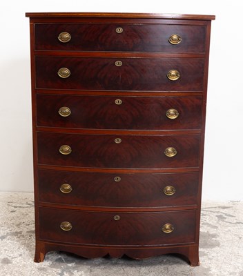 Lot 117 - Mahogany Inlaid Tallboy