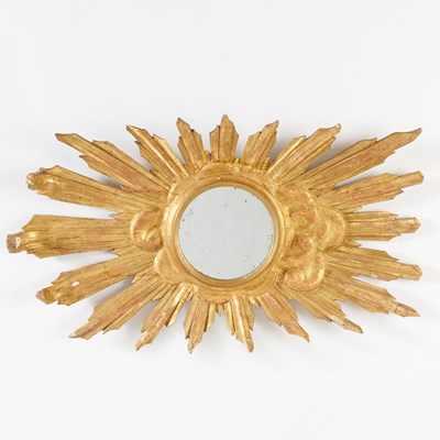 Lot 361 - Giltwood Sunburst Mirror