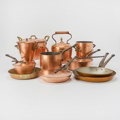 Lot 202 - Group of Copper Cookware
