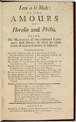 Lot 21 - Naughty ladies and their downfall