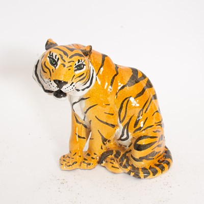 Lot 132 - Glazed Ceramic Tiger