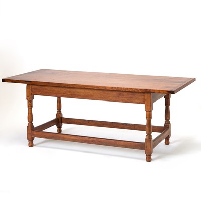 Lot 228 - Pine and Maple Dining Table