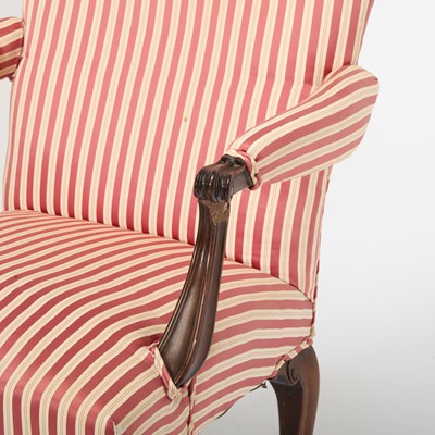 Lot 172 - Pair of George III Style Library Armchairs