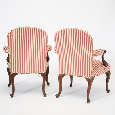 Lot 172 - Pair of George III Style Library Armchairs