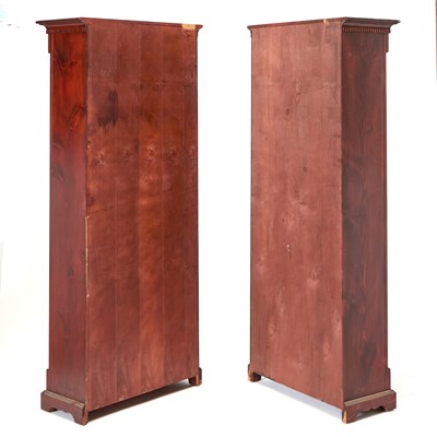 Lot 174 - Pair of Regency Style Stained Pine Open Bookcases