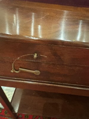 Lot 167 - Brass-Bound Mahogany Gun Case on Stand