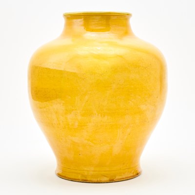 Lot 215 - A Chinese Yellow Glazed Porcelain Jar
