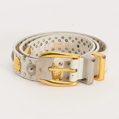 Lot 140 - Versace Studded Leather Ladies Belt
