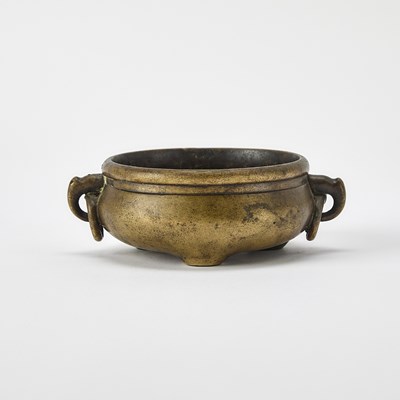 Lot 476 - A Chinese Gilt Bronze Censer