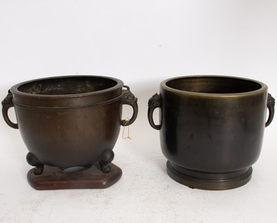 Lot 159 - Two Asian Brass Jardinières