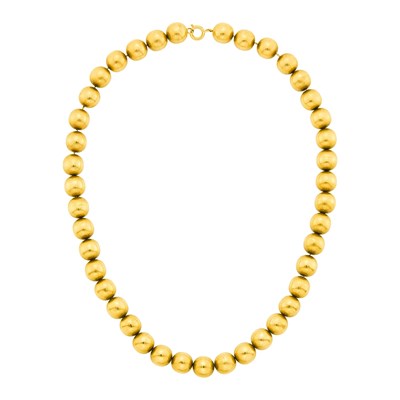 Lot 14 - Gold Bead Necklace