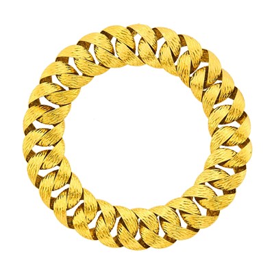 Lot 124 - Wide Gold Link Necklace