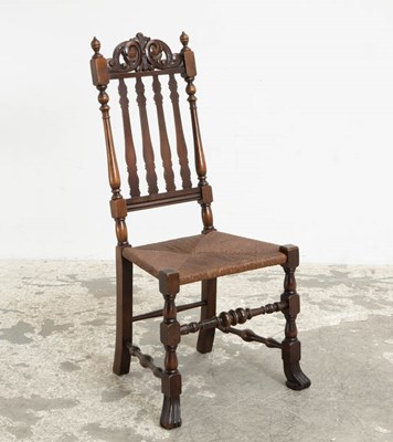 Lot 174 - Jacobean Style Stained Wood Side Chair