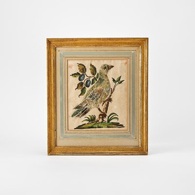 Lot 160 - Group of Six Framed Embroidered Works and Reliquaries