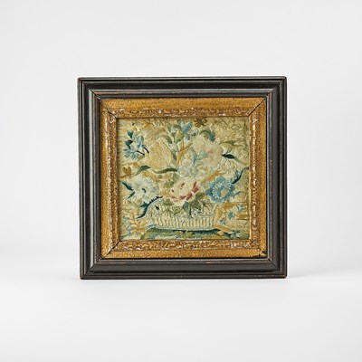 Lot 160 - Group of Six Framed Embroidered Works and Reliquaries