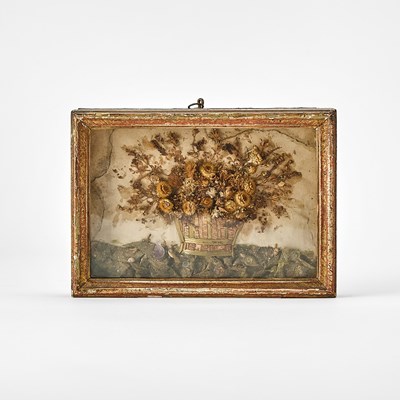 Lot 160 - Group of Six Framed Embroidered Works and Reliquaries