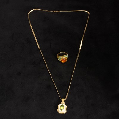 Lot 209 - Group of Yellow Gold Jewelry