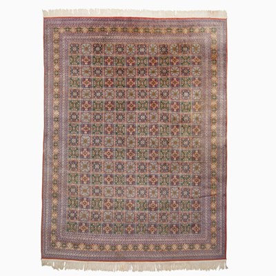 Lot 1017 - Wool and Silk Tehran Carpet